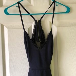 Navy/black Homecoming Dress
